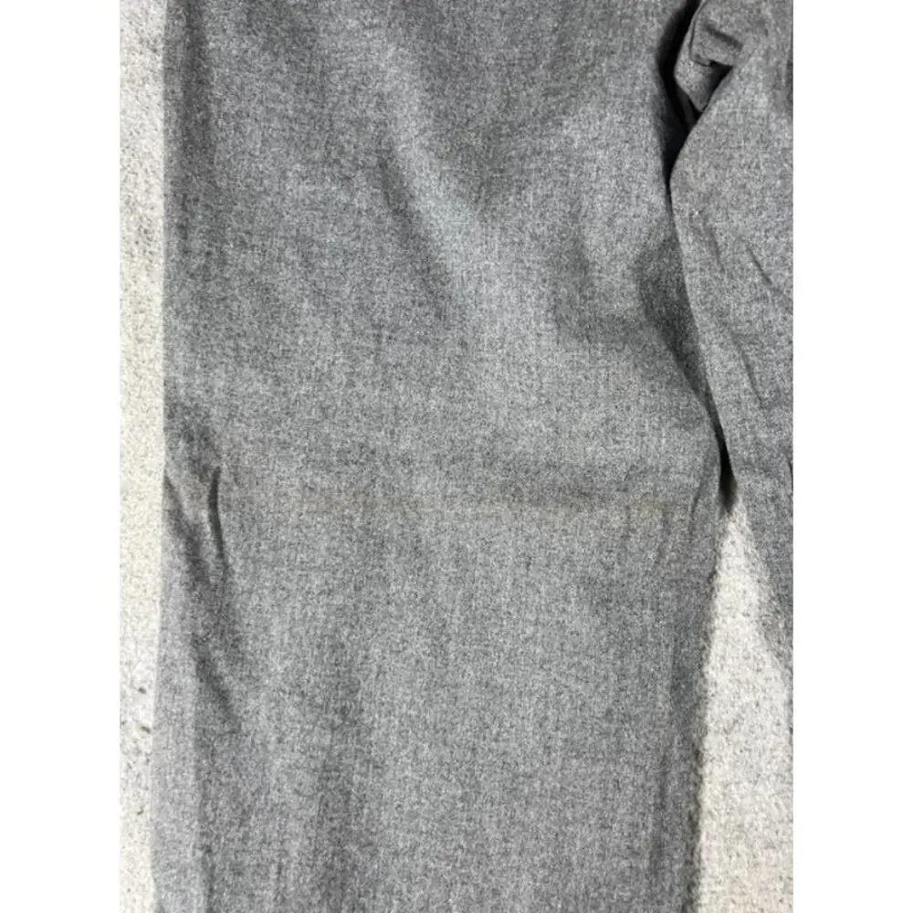 Banana Republic Wool Dress Pants Mens 38 Gray Fatigue Pocket Wide Leg Minimalist